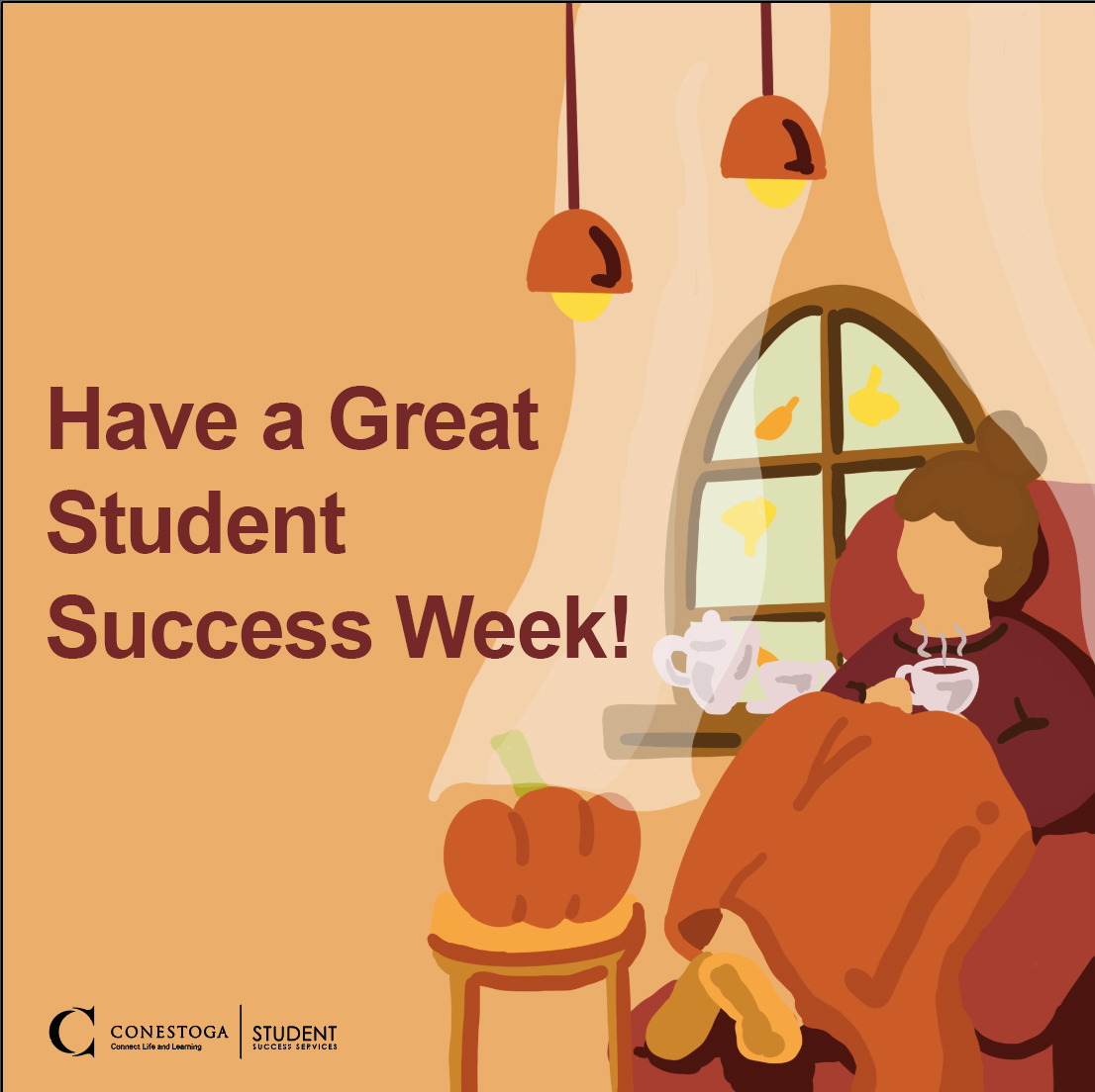 CCSuccessServ's tweet photo. Have a great Student Success Week Condors! Remember, if you need support during the break, reach out, our services are open.

#StudentSuccessWeek #StudentSuccess #ConestogaStudent #ConestogaCondors #ConestogaCollege https://t.co/cKAPbVg9Pf