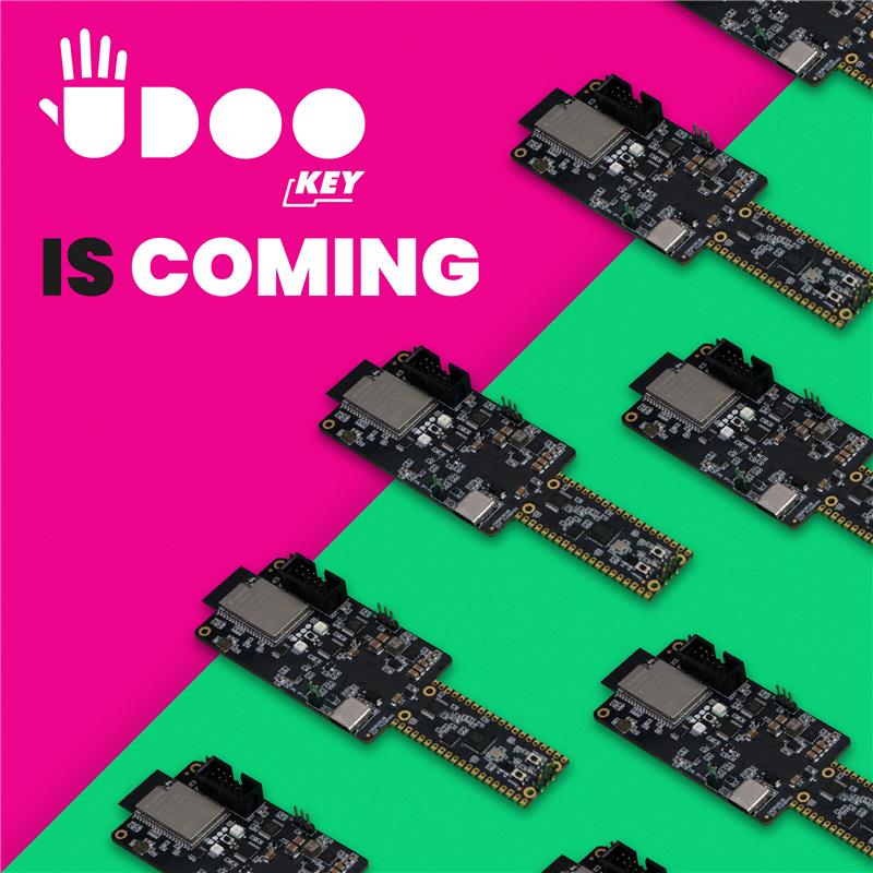 We are so excited! 💥𝐓𝐡𝐞 𝐟𝐢𝐫𝐬𝐭 𝐔𝐃𝐎𝐎 𝐊𝐄𝐘𝐒 𝐥𝐞𝐟𝐭 𝐨𝐮𝐫 𝐰𝐚𝐫𝐞𝐡𝐨𝐮𝐬𝐞𝐬 𝐥𝐚𝐬𝐭 𝐅𝐫𝐢𝐝𝐚𝐲.💥
👉Don't forget to tag us when you have it in your hands  #UDOO #UDOOKEY #rp2040 #ESP32