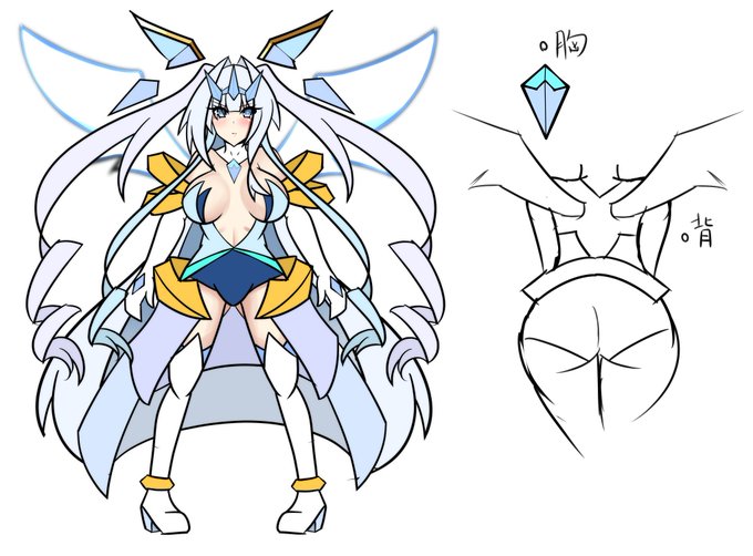 5周年記念でデザインした『レヴェリーフローラ・ブラン』の全身絵を描いてみました('ω')
描くのなかなかめんd((( 