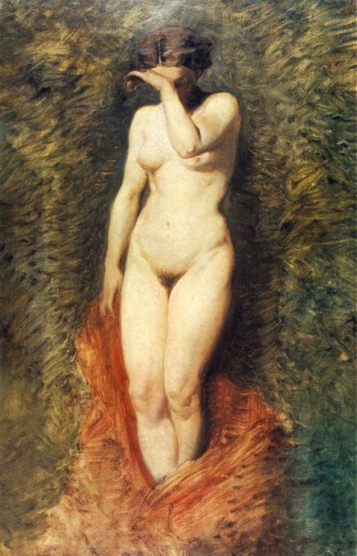 vagina_museum's tweet photo. "Phryne" by Artur Grottger, 1867. Czartoryski Museum. https://t.co/5eROlCCOXZ