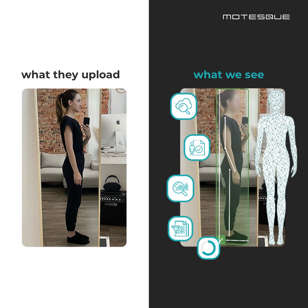 MotesqueInc's tweet photo. Customer #privacy is our top priority. Our MQ Fit #technology operates securely in the cloud. User’s photos are anonymized and the 3D avatar of the user is created using advanced #AItechnology, all #GDPR compliant.

Find out more: https://t.co/BkPKZ3spnf
#ecommerce #SaaS #sizing https://t.co/j4XO5ariFt