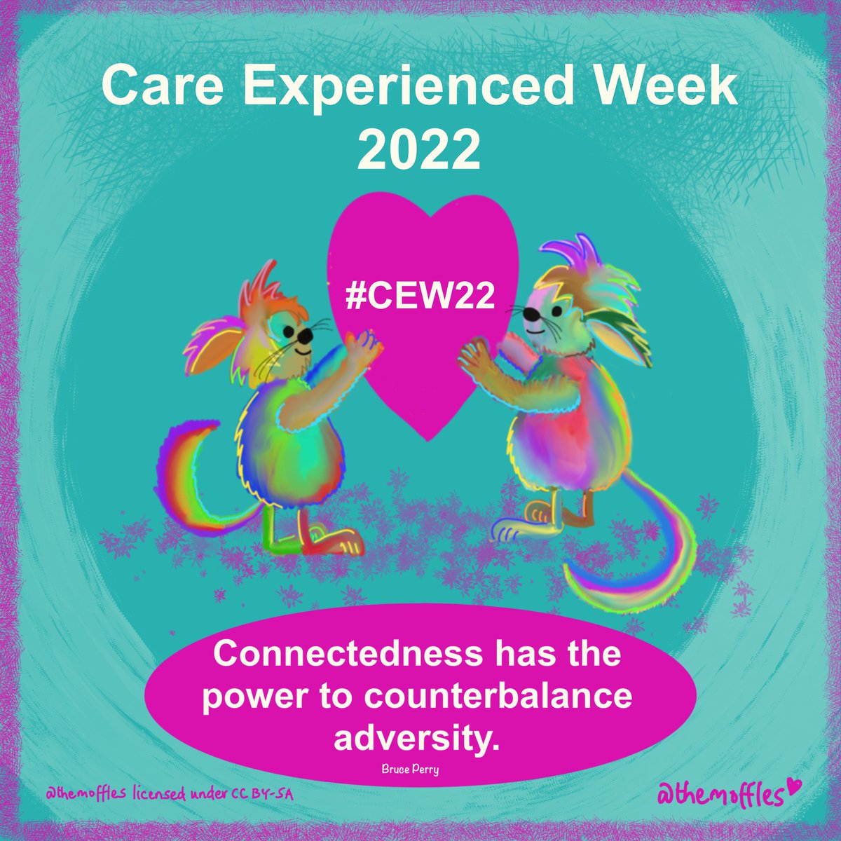 🌈Care experienced young people should be wrapped in all the love &amp; connection they deserve, for as long as they need, to become everything they want to be🐾💕#NCEW22 #CEP #CEW22 #CareExperiencedWeek #NCLW22 #CareLeaversWeek #lifelongrights #endthecarecliff #connection #love