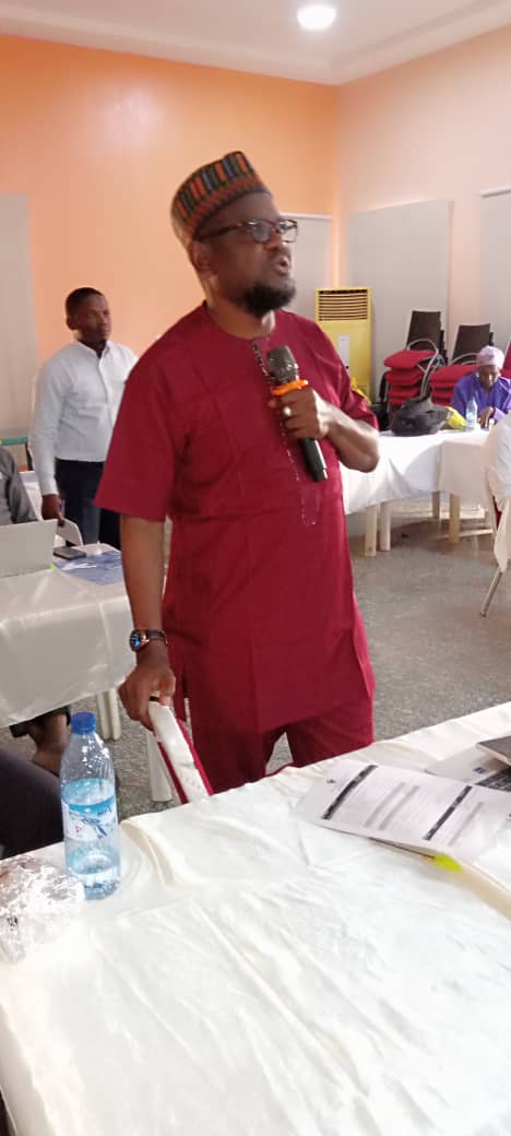 Chief of Party <a href="/SFH_KPCARE2/">SFH_KPCARE2</a> Abdulsamad Salihu making a presentation on what is new in COP22 at the review meeting. <a href="/SFHNigeria/">Society for Family Health</a> <a href="/USAIDNigeria/">USAID/Nigeria</a>