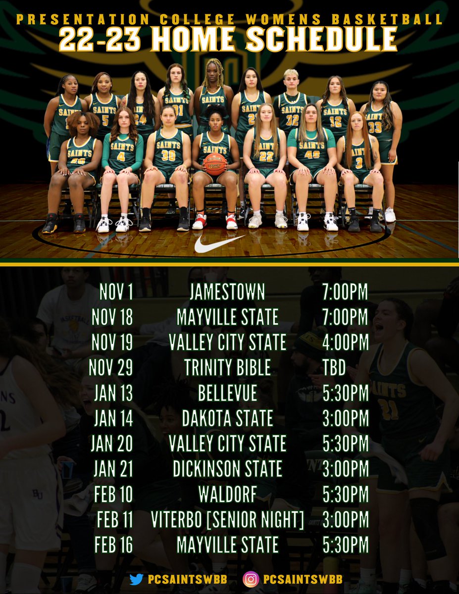 PCSaintsWBB's tweet photo. 🏡💚💛 https://t.co/aF1wIS0ozj