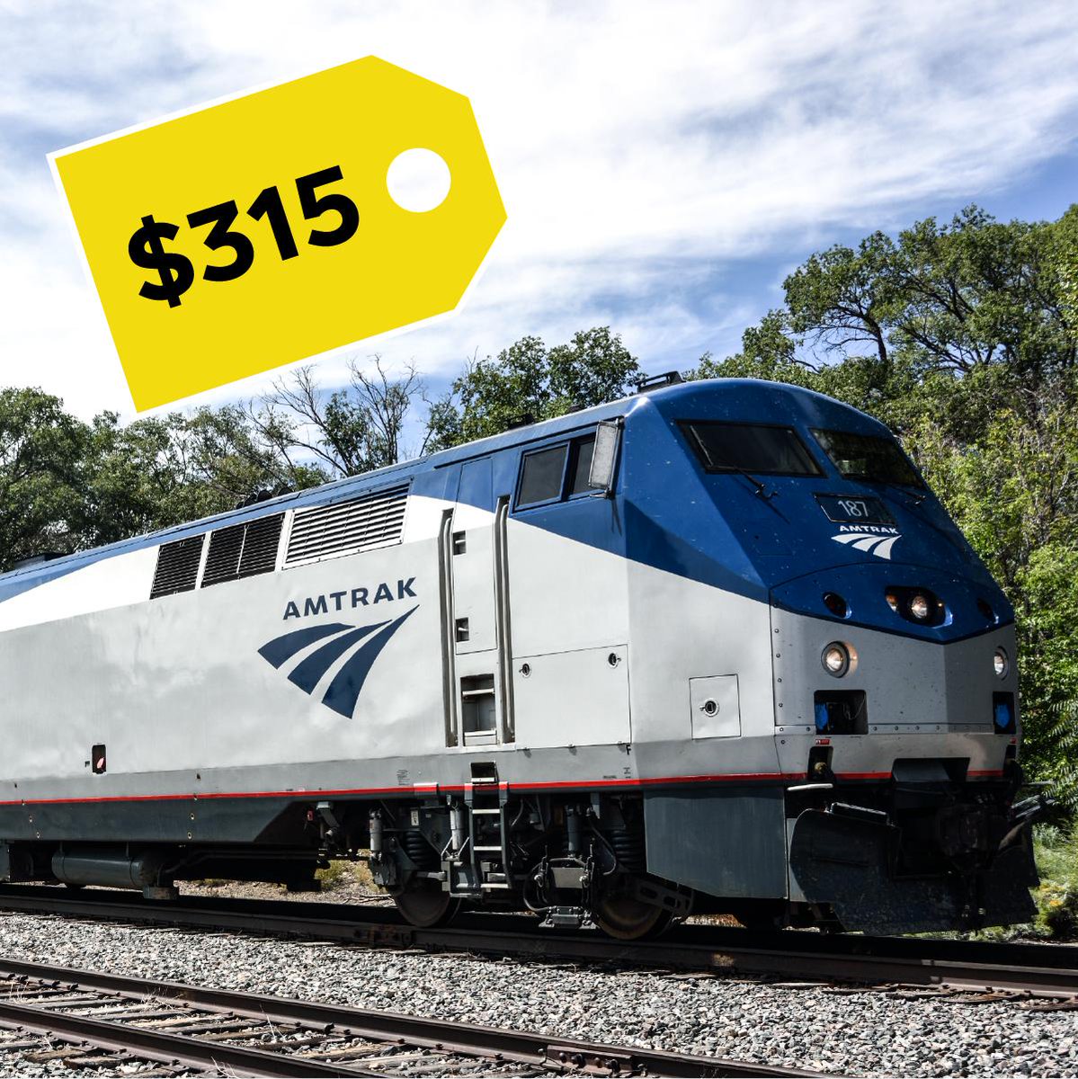 Amtrak trains run on over twenty thousand miles of track but only owns