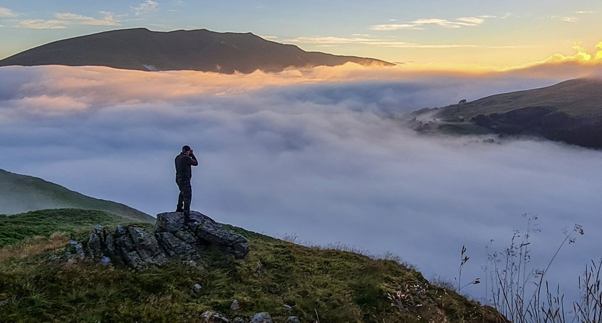 Leaving work at 5pm Robin Parsons will go climb a local fell and camp on top of it, in hope that he will capture the perfect picture before he has to rush back down to be back at work for 8am.
Some may call him crazy for this, but it is what he lives for. 
shop.dalesman.co.uk/lakeland-walke…