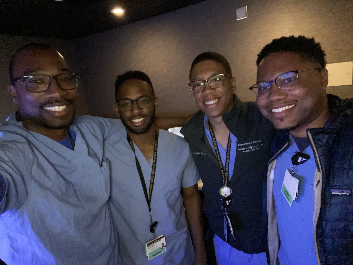 In the @VUMCradiology Nuc med reading room and after a few minutes it hit us all that we are a part of a special moment. Nuclear radiology attending, nuclear cardiology fellow, radiology resident, nuclear medicine resident. 
#JoinUs
#ItsJustDifferentHere