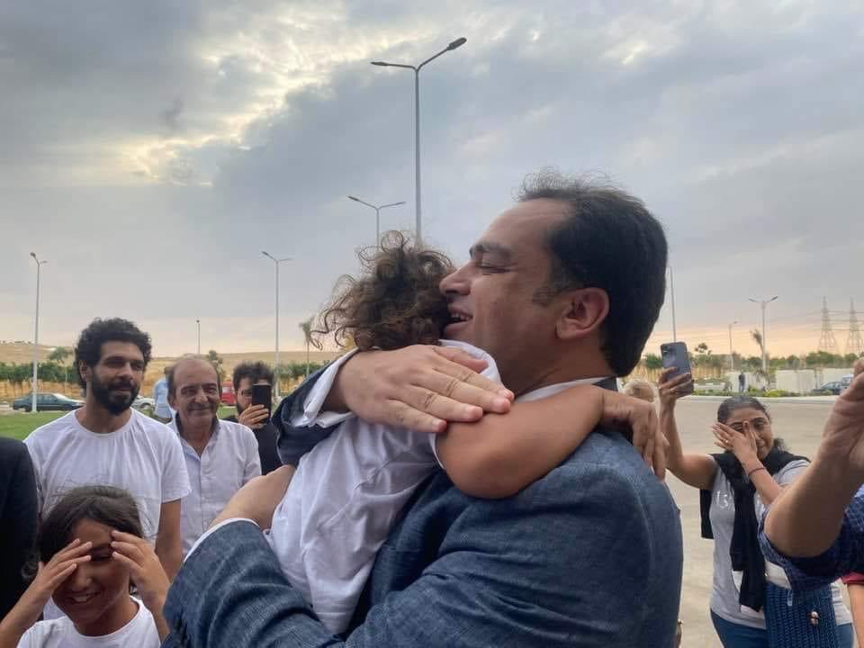 Freedom is beautiful 😍 Lawyer and former MP Zeyad El Eleimy was released with a presidential pardon. He was wrongfully sentenced to 5 years in prison by emergency court for spreading fake news and was put on a terrorism list. Pressure working, let’s keep it up. #FreeThemAll