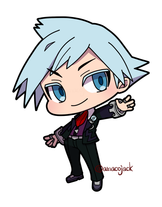 steven stone male focus ring smile solo 1boy closed mouth chibi  illustration images