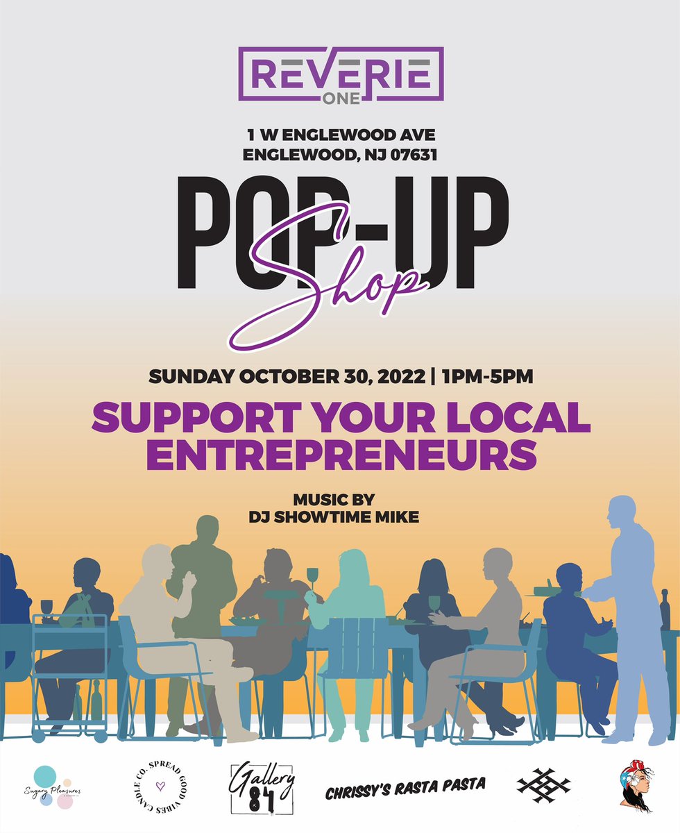 🚨New Business Alert🚨

Reverie One will be hosting a pop up shop showcasing some of your favorite vendors and their products. 

Enjoy food, drinks, music and more. 

Be sure to see how Reverie One can be the blank canvas to illustrate your dreams.