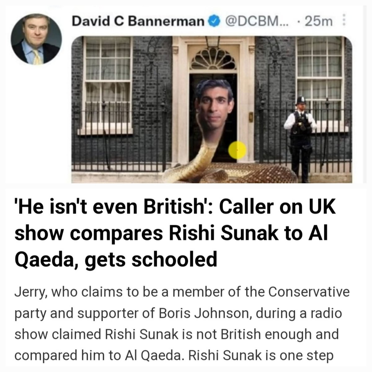 HeadOfMay's tweet photo. 4. # Racism in UK politics 
   As Rishi only became PM when conditon become out of control shows he was still hated from inside by many in conservative party. https://t.co/kf5SeOvsXL