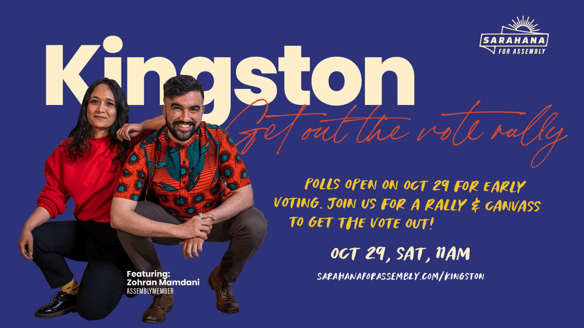 ROUND 2 IN KINGSTON! Polls open this Saturday. Be there?? secure.ngpvan.com/IsSEmF3Iok-fXq…