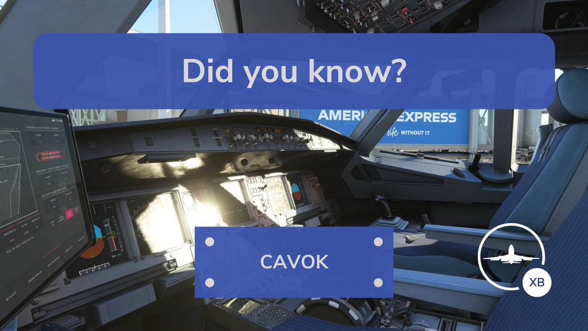 Did you know?

The correct use of CAVOK according "LIDO General - 1.4.2.5.6. Use of CAVOK"

Check it out on our Discord server!