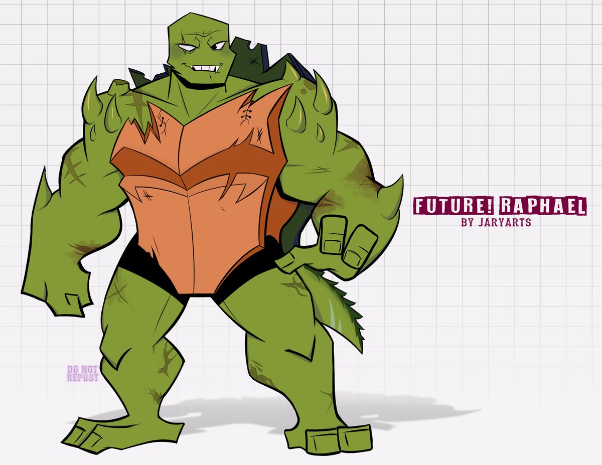jaryarts's tweet photo. My version of Future! Raphael ❤️🐢

I was excited to make a design for him and I'm happy with the result! 🙌
He was the family's emotional support and protector, he always took care of his brothers until the end.

[#rottmnt #RiseoftheTMNT #rottmntau #SaveRiseoftheTMNT #TMNT] https://t.co/5UcjdTo3bY