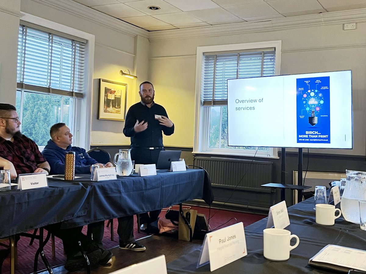 Nottingham_BNI's tweet photo. Our presentation last week was from Rich Johnston of Birch Print. 

They have the experience and size to cope with any of your print requirements, so get in touch today.

Find out more about them here https://t.co/muTf56D8yp  #print #printing #printingservices https://t.co/Z7wmSC0Ef7