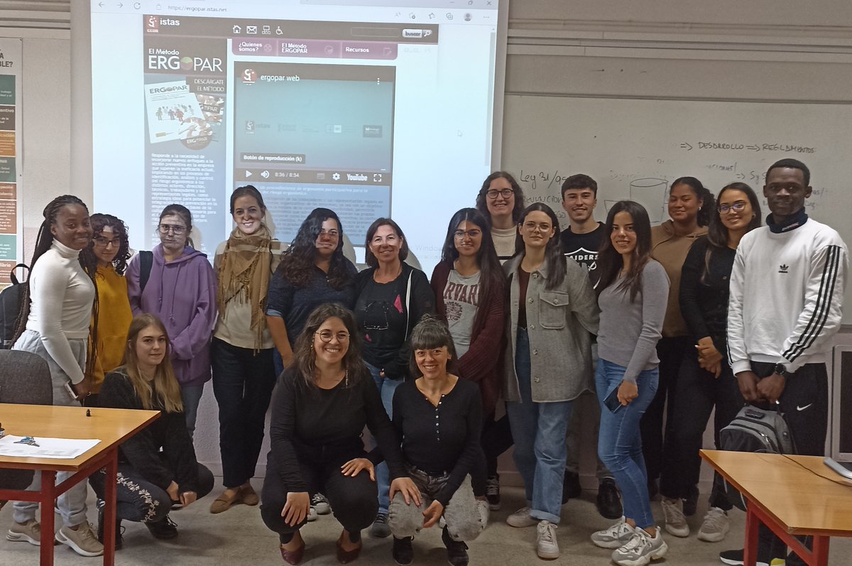 IESAMachado's tweet photo. Hoy con los alumnos del CFGS de Prevención de Riesgos Profesionales "TALLER DEL MÉTODO ERGOPAR" nos acompañan las Técnicas de Prevención de Salud Laboral de CCOO Madrid #formacionprofesional #ccoo #ergopar #prp https://t.co/vej1uKvNYe