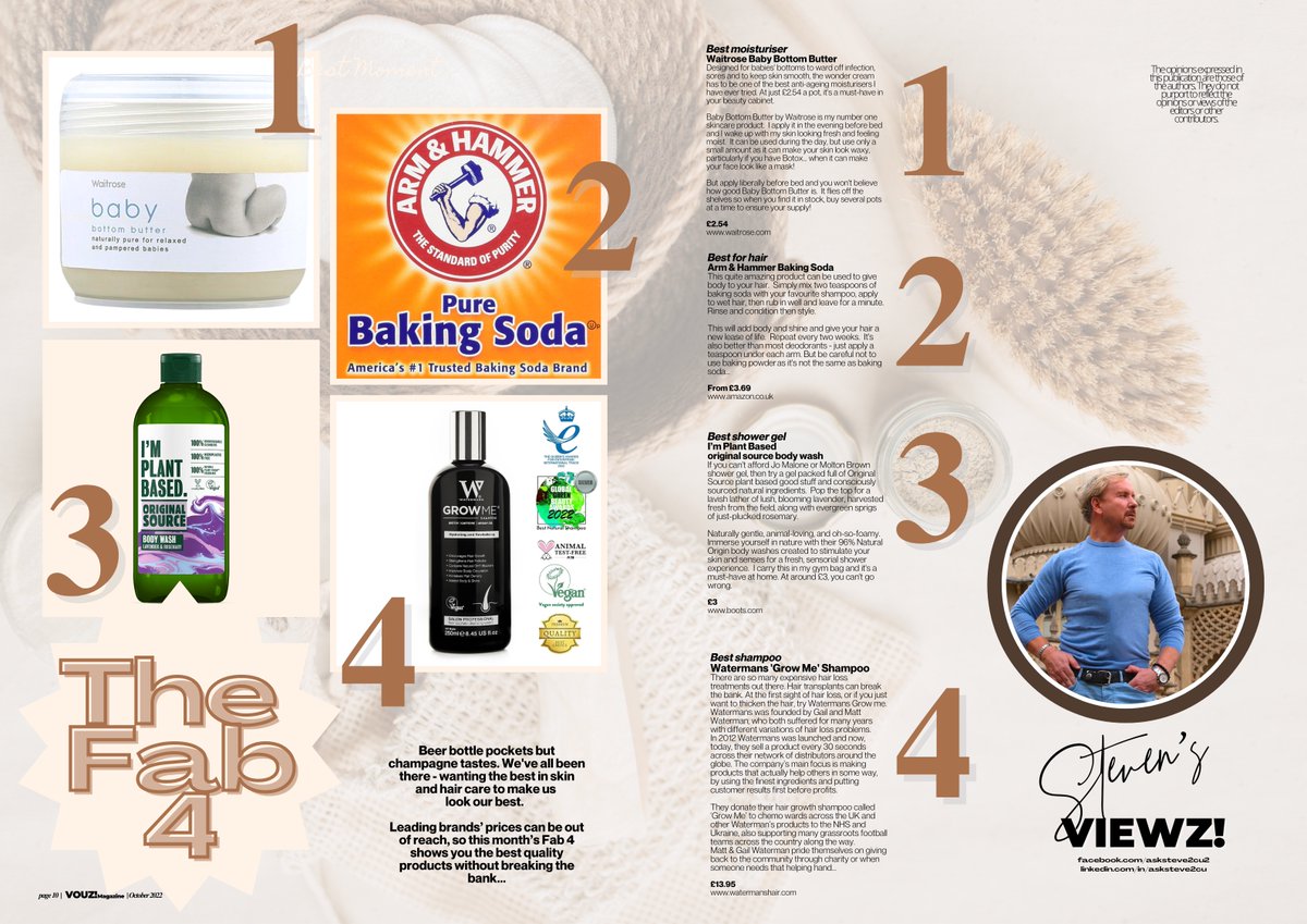 asksteve2c's tweet photo. Only in @VOUZ_Magazine Steven's Viewz #Thefab4
looks at the 4 fab that wont break the bank , @OnlyInWaitrose @waitrose @Watermans @ArmandHammerUK #originalsource. . Published by @LadyCDTF and #edited #pictures #publisher @ShaneFinnProTog https://t.co/bJVNxZtjLd