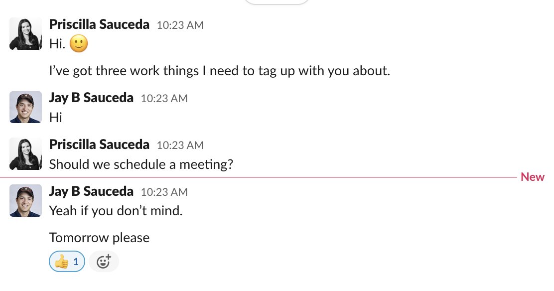prissc's tweet photo. When people ask how I work with my spouse...we've learned - the hard way - that boundaries are key to staying sane. @jaybsauceda https://t.co/AqlrvGPZfx
