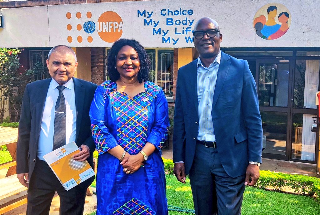 Afidep's tweet photo. AFIDEP's Executive Director @EliyaZulu  engaged @UNFPAMalawi and UNWOMEN to forge a partnership to propel the gender divided agenda in accelerating the achievement of Malawi Vision 2063. https://t.co/71M8Henx86