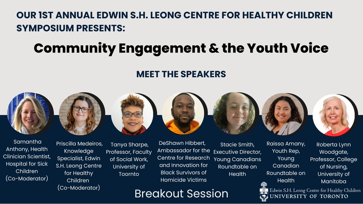 Join us on Nov. 18 for a session with @DrTSharpe, DeShawn Hibbert, @stace_smith94, @raissamany, @WoodgateRoberta & co-moderators Drs. Samantha Anthony & Priscilla Medeiros. Explore how to engage youth in health services research. For more info 👇 bit.ly/3RKWO9Z