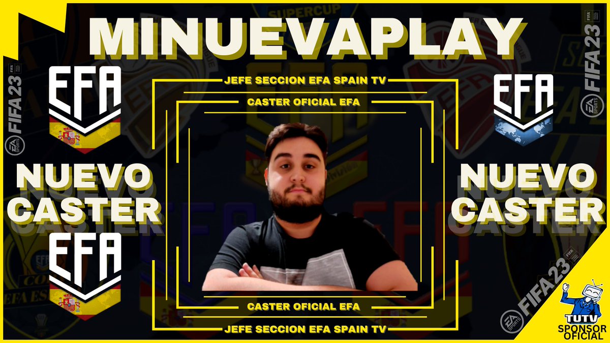 💣BOMBA💣

💥NUEVO FICHAJE EN @efaPSNspain

💗 <a href="/minuevaplay_/">Minuevaplay</a> Será nuestro jefe en la sección #EFAspainTV 

🌟TRABAJO, CONSTANCIA Y JUVENTUD HACE QUE NOS DECANTEMOS POR EL...

<a href="/TutvShop/">📺TuTvPerfecta📺</a> LO TIENE CLARO Y... SEGUIMOS CRECIENDO.

BIENVENIDO MINU A TU NUEVA CASA!!!