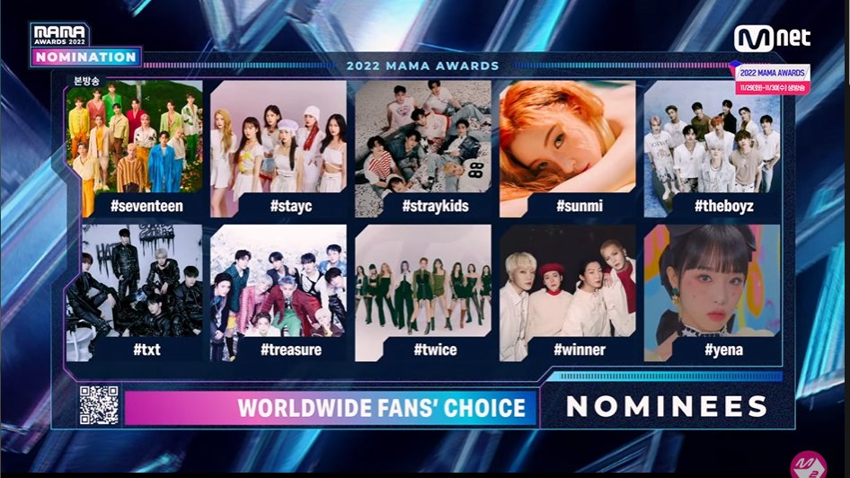 skzinfoesp's tweet image. Hilo informativo para STAY sobre la votación de los MAMA 

Worldwide Fans' Choice 
Criteria:
&amp;gt; Votos en Mnet Plus : 50%
&amp;gt; Votos de Spotify : 30%
&amp;gt; Votos de Twitter : 10%
&amp;gt; MV: 10%

#MAXIDENT #CASE143 #StrayKids @Stray_Kids