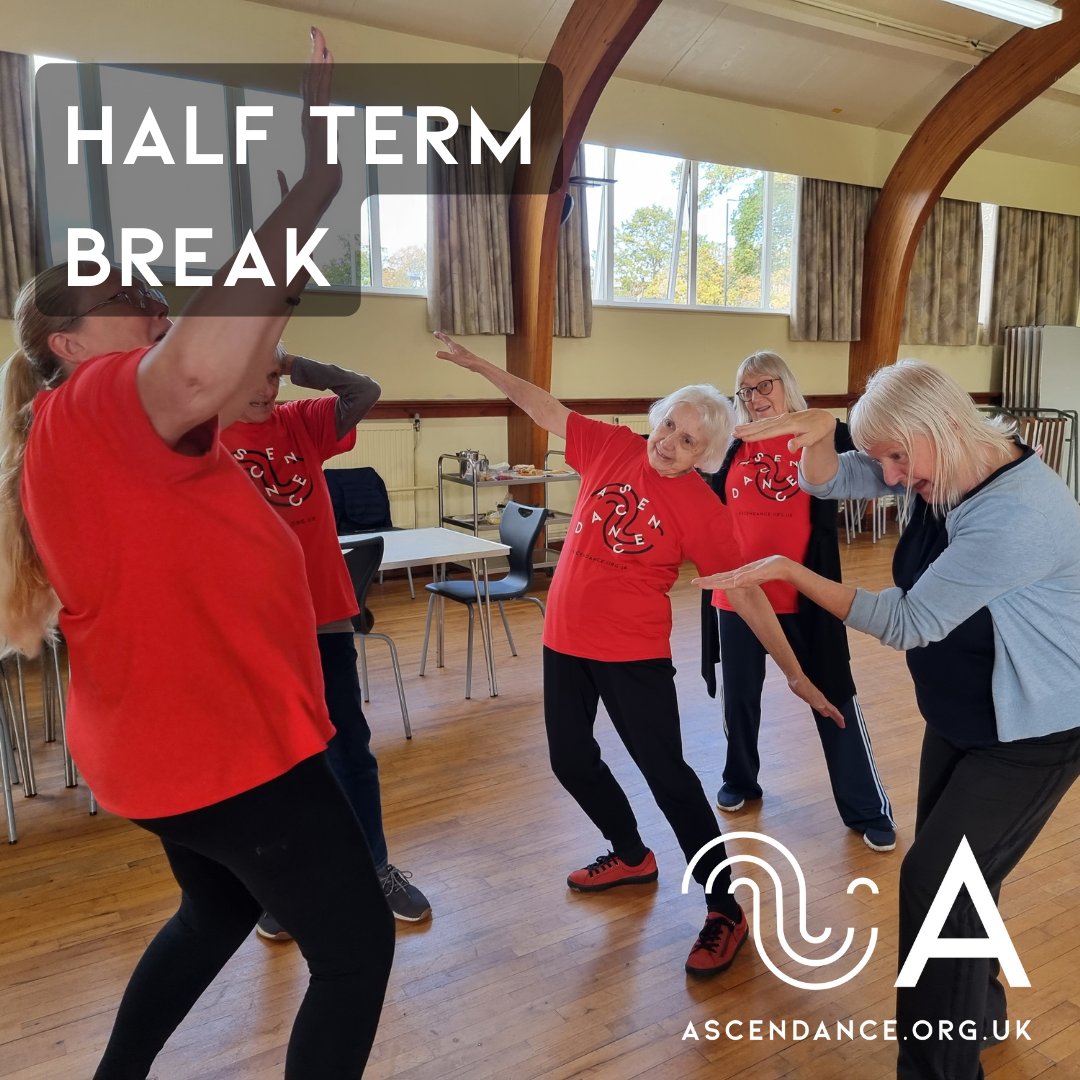 AscendanceDance's tweet photo. Quick reminder that it's #HalfTerm so we don't have classes this week - have a rest everyone and we'll see you next week! 🥰
#leeds #headingley #bradford #October2022 #danceforhealth #neurodance https://t.co/yugUHFGL5g