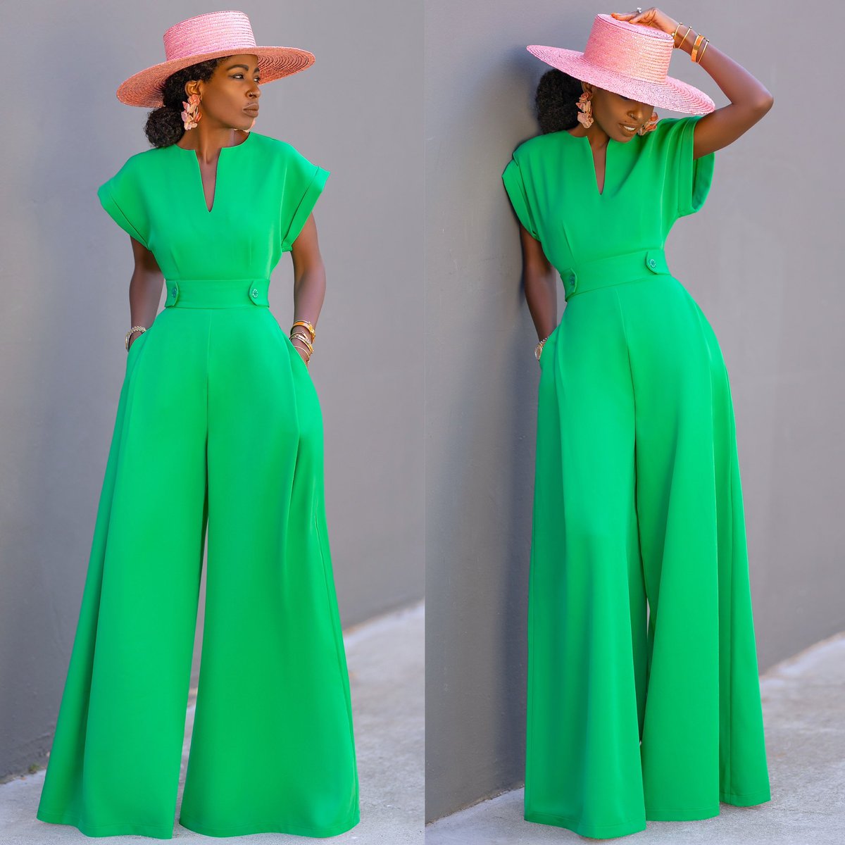 stylepantry's tweet photo. New Outfit Post: Jade Wide Leg Jumpsuit! 
Details here -> https://t.co/slZ28rQMWC https://t.co/VBbMXLoD0D