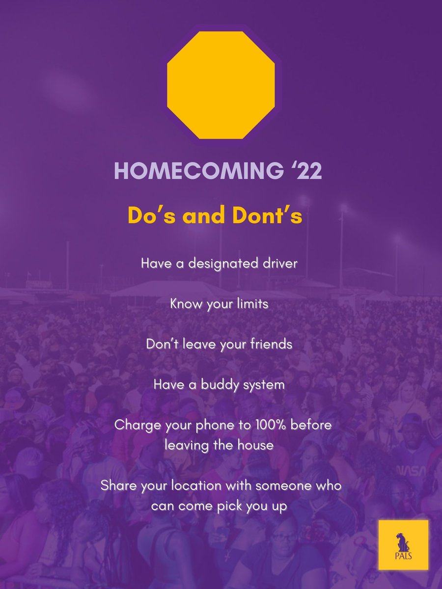 PVAMUPALS's tweet photo. Hello Panthers‼️ Homecoming starts today but before that we got some Do’s and Don’ts👀 stay safe and SET YO HOMECOMING OUT‼️🎉 https://t.co/jhyJdkneP7