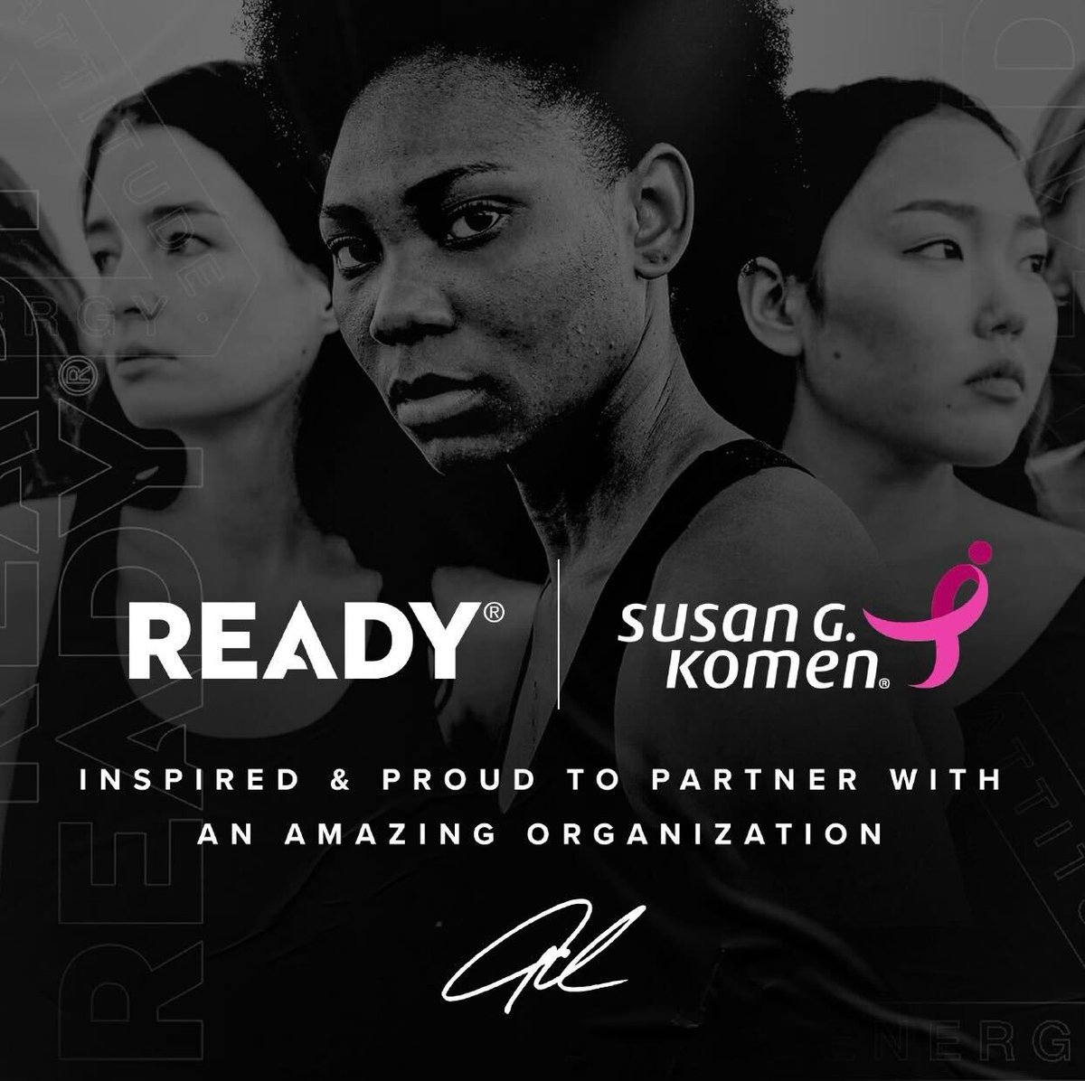 Inspired and proud to have my company @Ready_Nutrition partner with an amazing organization @SusanGKomen 🎀