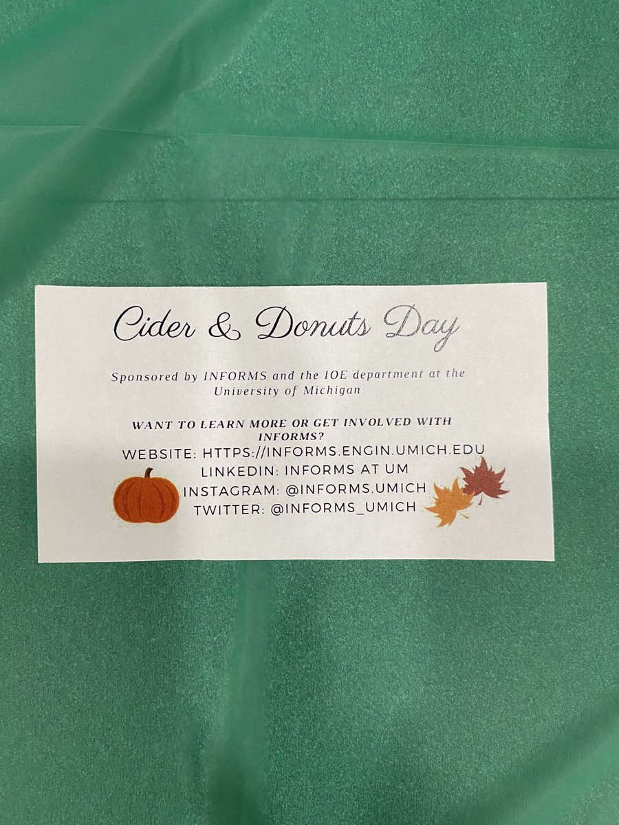 INFORMS @ Michigan tweet media