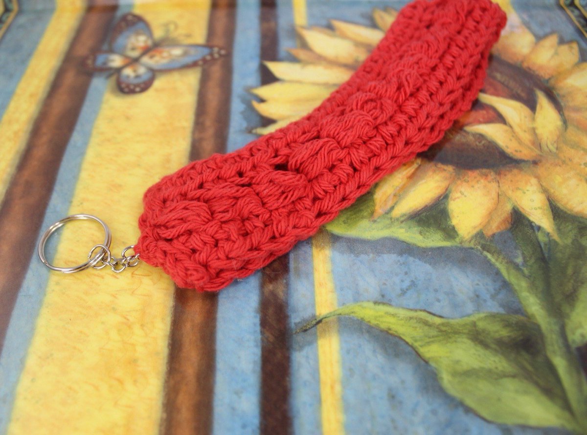 KoolKlayJewelry's tweet photo. Excited to share this item from my #etsy shop: Handmade Crochet Keychain, Car Accessories #birthday #mothersday #redkeychain #keychainforher #wristlet #customkeychain #caraccessories #keychain https://t.co/I2xU63SGr8 https://t.co/5i6fAWumhX