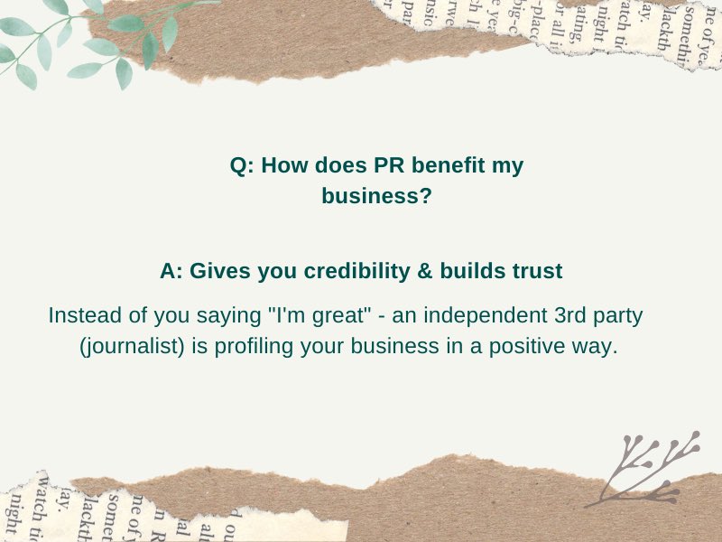 PetBusinessPR's tweet photo. What does PR do for your business?
#prtips #pr #petbusiness #SME #petbusinesspr https://t.co/insz9G5PAt