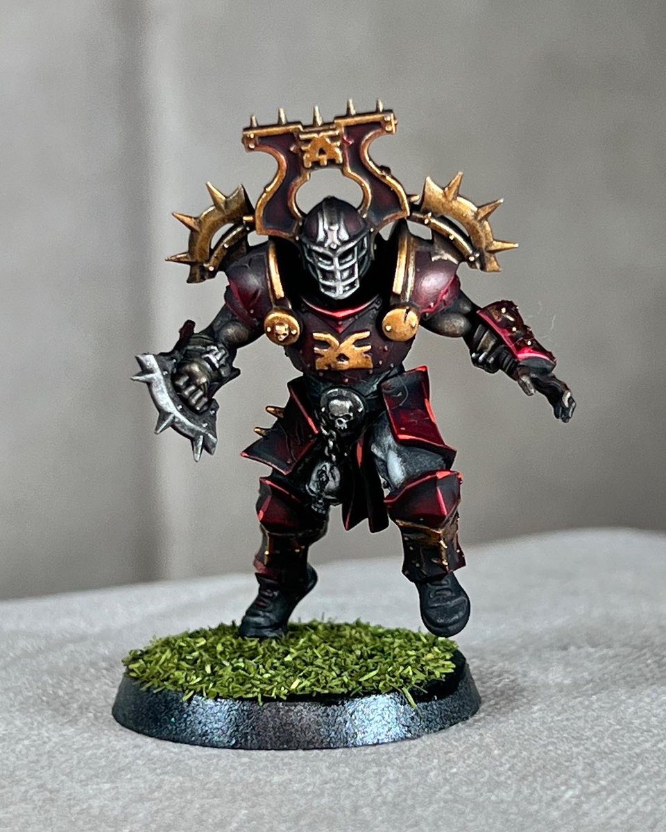 minisbymeyer's tweet photo. Got the @WarComTeam khorne team ready to go. #football #footballtabletop #tabletopfootball #footballseason #bloodbowl #WarhammerCommunity https://t.co/WfBFGKPxhX
