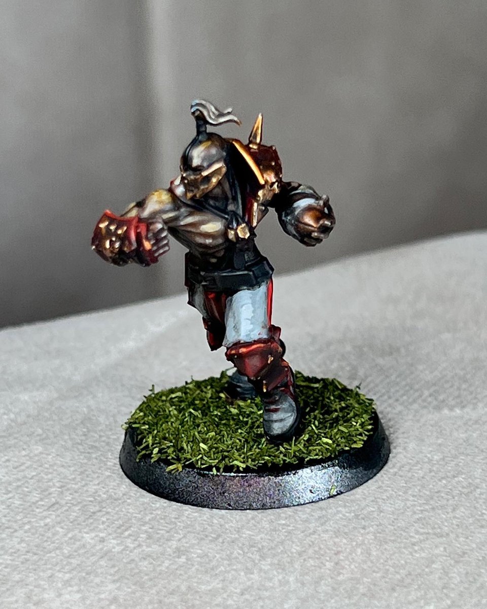 minisbymeyer's tweet photo. Got the @WarComTeam khorne team ready to go. #football #footballtabletop #tabletopfootball #footballseason #bloodbowl #WarhammerCommunity https://t.co/WfBFGKPxhX