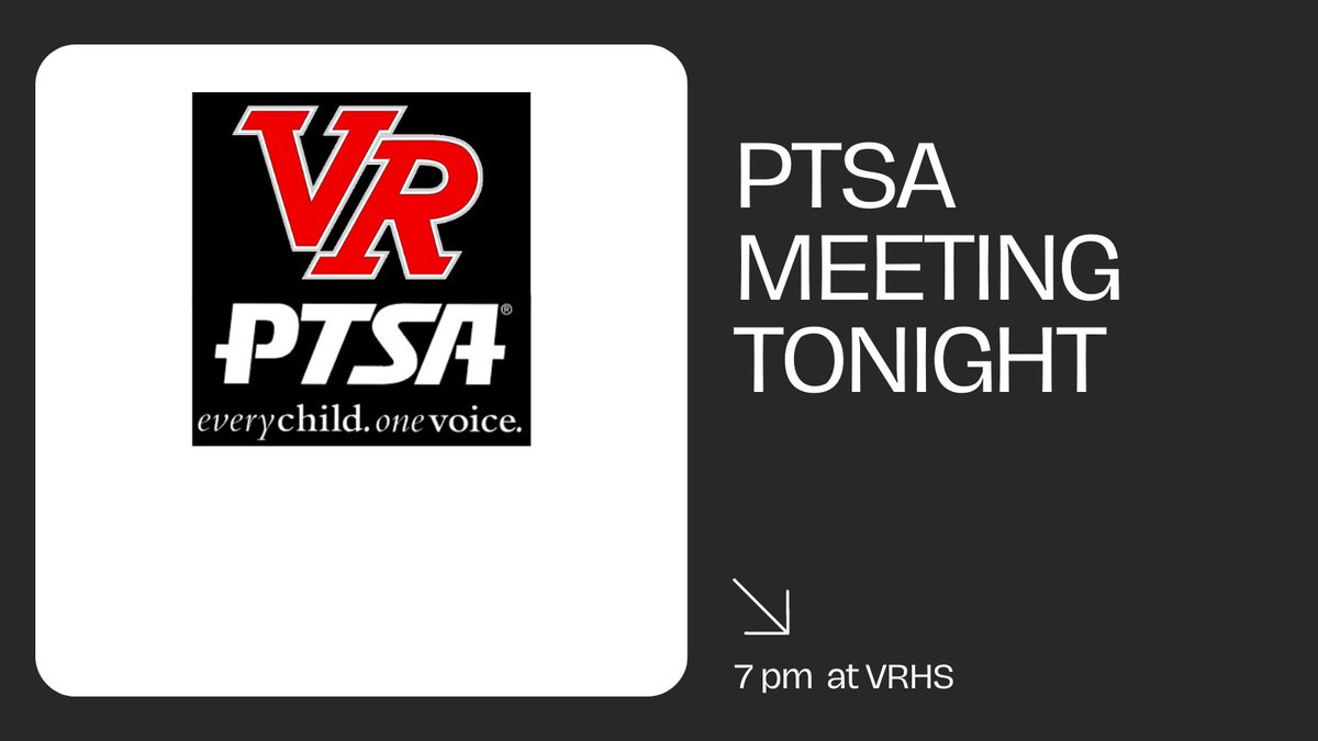 VRHSPTSA's tweet photo. We hope to see you there! https://t.co/tzLWR3TfvN