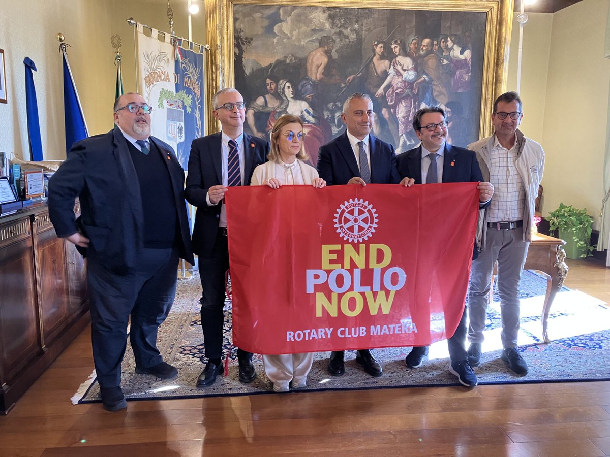 “END POLIO NOW”: L’INIZIATIVA DEL ROTARY CLUB - Matera, l’evento organizzato in sinergia con la Provincia prevede una raccolta fondi per vaccinazioni anti-virus - lecronachelucane.it/2022/10/24/end…