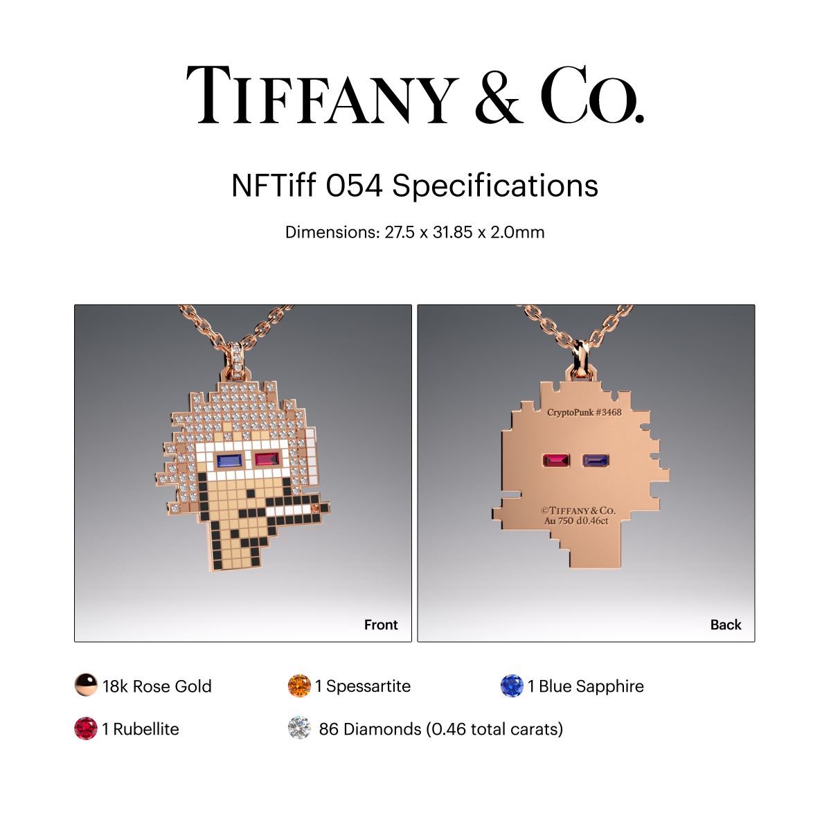 alexarnault's tweet photo. NFTiff holders, check your inbox on 10/26 for a first look at your custom 1/1 ⁦@TiffanyAndCo⁩ pendant. Sneak peak here 👇 https://t.co/22LaDlzfLj