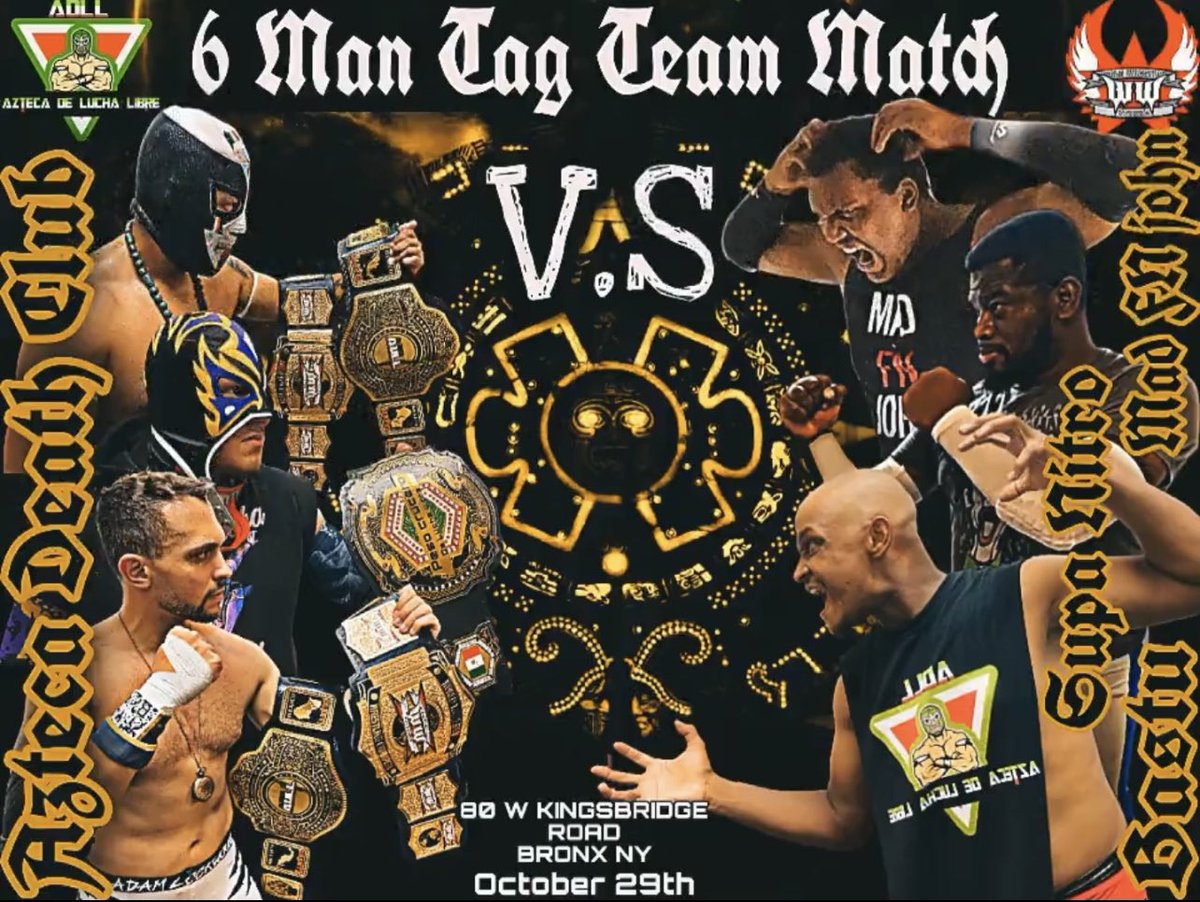 RadDragonBatsu's tweet photo. October 29th & 30th.
Looks like I have a lot of focusing to get ready for this weekend and it going to be worthwhile. I am going to put it all out on the line and I go to war!! #onedivisonpro #OPD #ADLL #aztecadeluchalibre #worldwrestlingxtreme #WWX https://t.co/clKIPI8XQ5