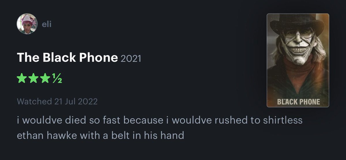 letterboxd reviews with threatening auras tweet media