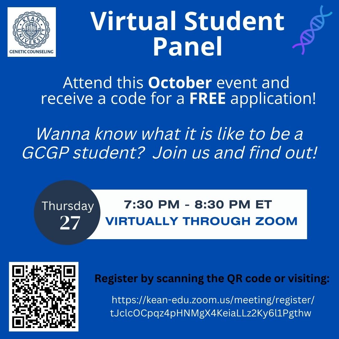keangcgp's tweet photo. Join us this Thursday and receive a code for a FREE application! #GeneChat @keanstem @KeanGradSchool @KeanUniversity @minoritygenetic @GOLDENDNA2 https://t.co/TvyKnRSdpB