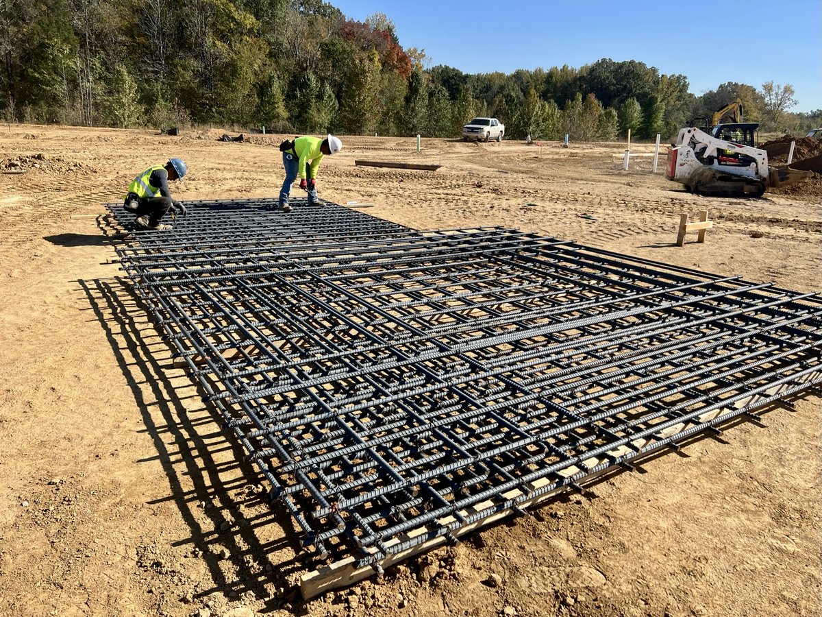 We've got #rebar and #concrete goin' in at the site of the West TN VA with @EMJCorp!

We're loving making progress on this important project.