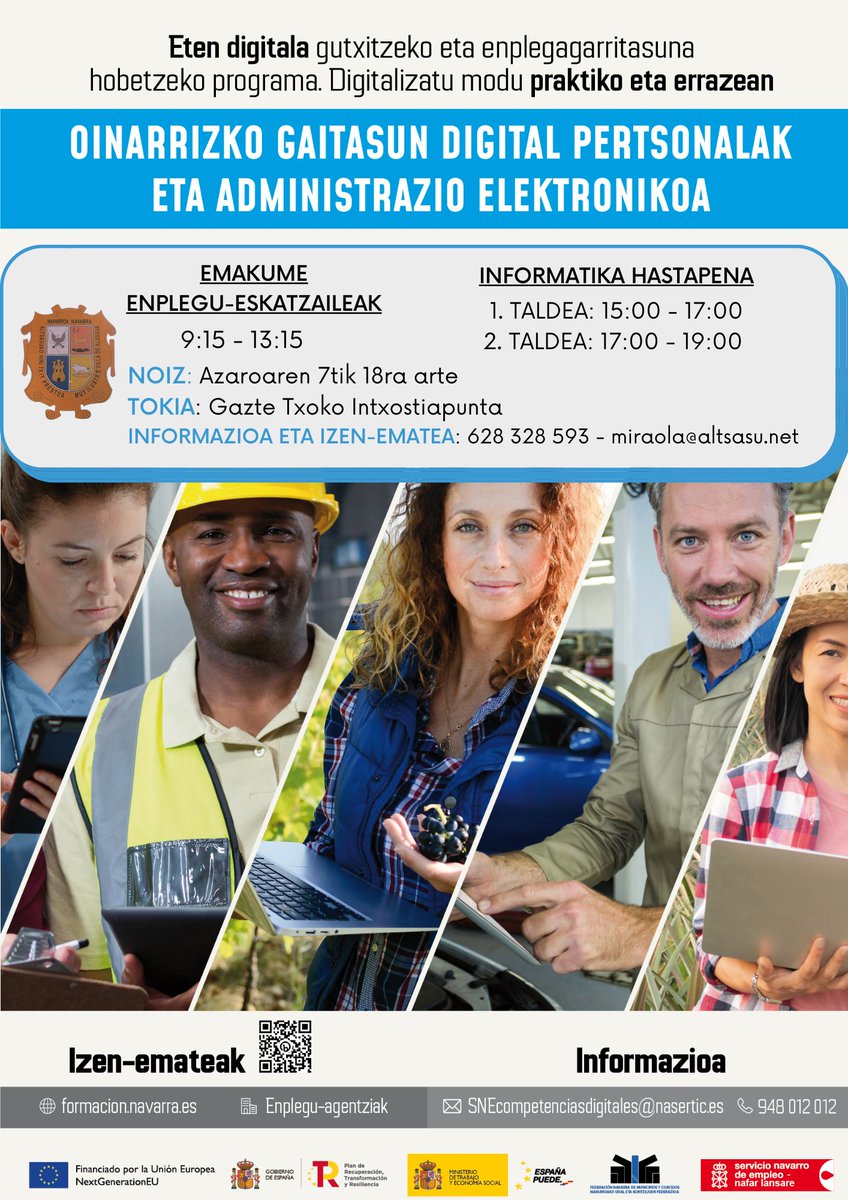 intxostiapunta's tweet photo. Oinarrizko gaitasun digital pertsonalak hobetuz enplegagarritasuna sustatzeko programa, azaroaren 7tik 18ra arte. https://t.co/EGaYY3zhTI