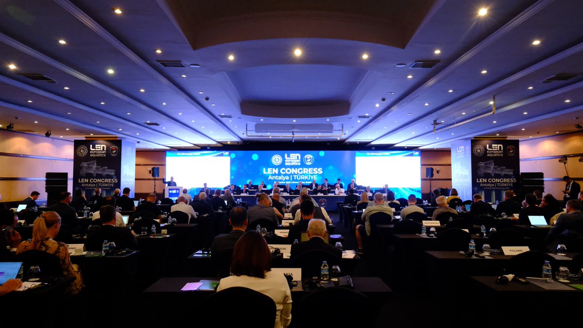 UniformDigital's tweet photo. Founder & Creative Director @andremgeorgiou attended the #LENCongress in Antalya to discuss the success of the #LENRoma2022 and #wp2022split social media campaigns, managed by Uni4m on behalf of LEN.
The monumental results were presented to the Bureau with great response. https://t.co/JM2dX3GXhy