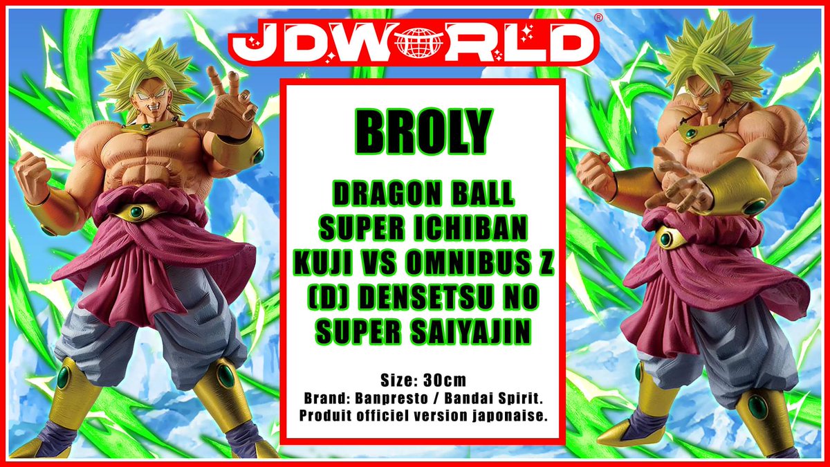 SofianLeGEEK's tweet photo. 🎁 Concours 🎁

En collaboration avec @japandealworld 
➡️ Tentez de GAGNER une figurine BROLY #DragonBallZ d'une valeur de 99,90€ !

Pour participer :
🔃 RT + Follow @SofianLeGEEK et @japandealworld 
➡️ Mentionne un ami en commentaire

TAS le 31/10/2022 https://t.co/9l08Z0JPnZ