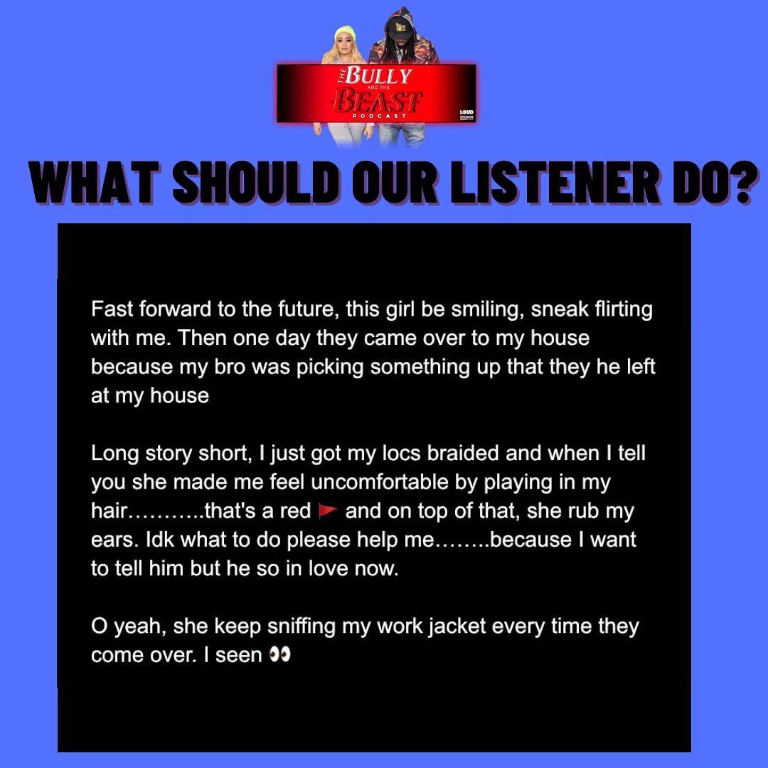 People be drowning in red flags nowadays 🚩🚩 Check out what advice <a href="/StarringLoreL/">Lore'l</a> <a href="/whoswax/">Wax Kyng</a> and #Blindpapi had to say about this chick catching a whiff of our listener on Ep. 190 “I’m Leaving With Something”