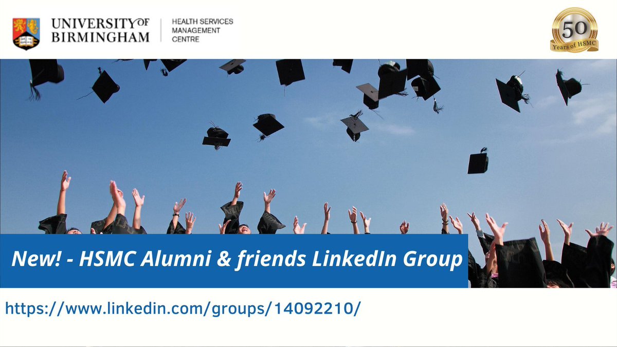 👩‍🎓👨‍🎓Did you study at HSMC? We've just set up an 'HSMC Alumni & Friends' @LinkedIn group at linkedin.com/groups/1409221… and would love you to join us as celebrate our 50th anniversary year #HSMC50