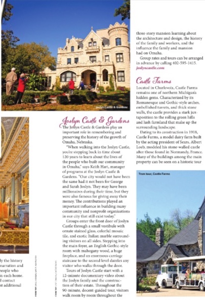 Thank you for the feature in <a href="/GroupTour/">Group Tour magazine</a> Magazine highlighting "Captivating Castles"! We were in great company with other landmarks around the country. Read the piece by Erica Zazo <a href="/onecurioustrvlr/">Erica Zazo — freelance writer</a> here: grouptourmedia.com/emag/3504gtm/?…