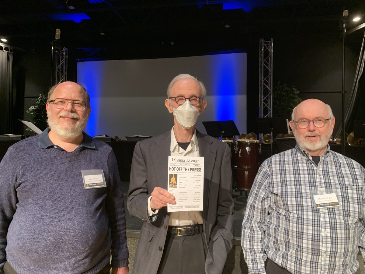 VirginiaBronze's tweet photo. Thank you to everyone who were able to attend our concerts this past weekend. 
And a big THANK YOU to all the composers who contributed to this wonderful program! Our concert would not have been able to happen without their music. https://t.co/wxcctSTuGx