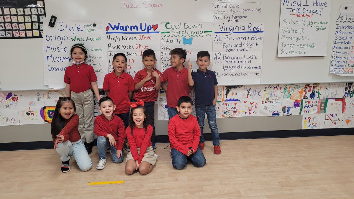 DeckerDanceTeam's tweet photo. Decker Dolphins 🐬 wearing Red in Dance class! #deckerelementaryschool #manor #RedRibbonWeek #finearts https://t.co/0FbScaS7uz
